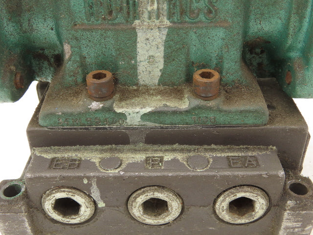 Numatics 34HLS5430 Directional Manual Lever Valve 3-Pos Spring Return 1/2"NPT