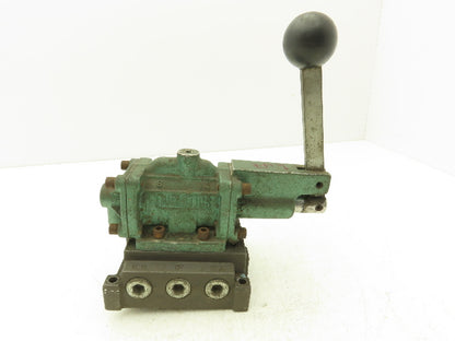 Numatics 32HLD4430 Directional Manual Lever Valve 2-Position 5-Port 1/2"NPT