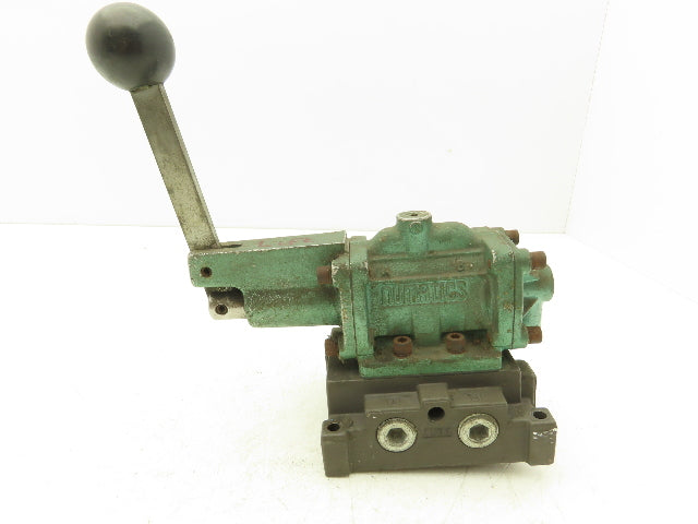 Numatics 32HLD4430 Directional Manual Lever Valve 2-Position 5-Port 1/2"NPT