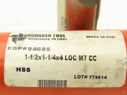 Brubaker Tool 94685 Acculead Three Flute Coarse Pitch Rougher 1.5 DIA X 1.25 SHK