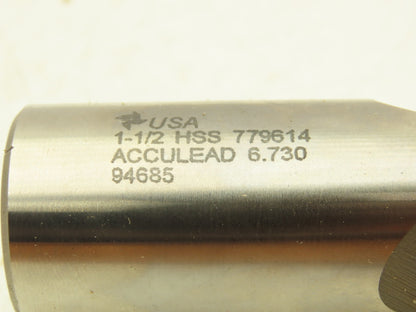 Brubaker Tool 94685 Acculead Three Flute Coarse Pitch Rougher 1.5 DIA X 1.25 SHK