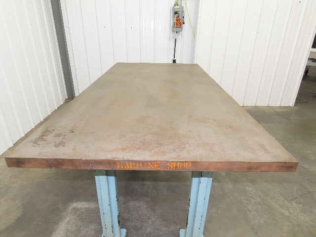 Vintage Precision Steel Welding Layout Table 72x36" Cast Iron 1-1/2" Thick Top
