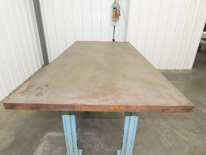 Vintage Precision Steel Welding Layout Table 72x36" Cast Iron 1-1/2" Thick Top