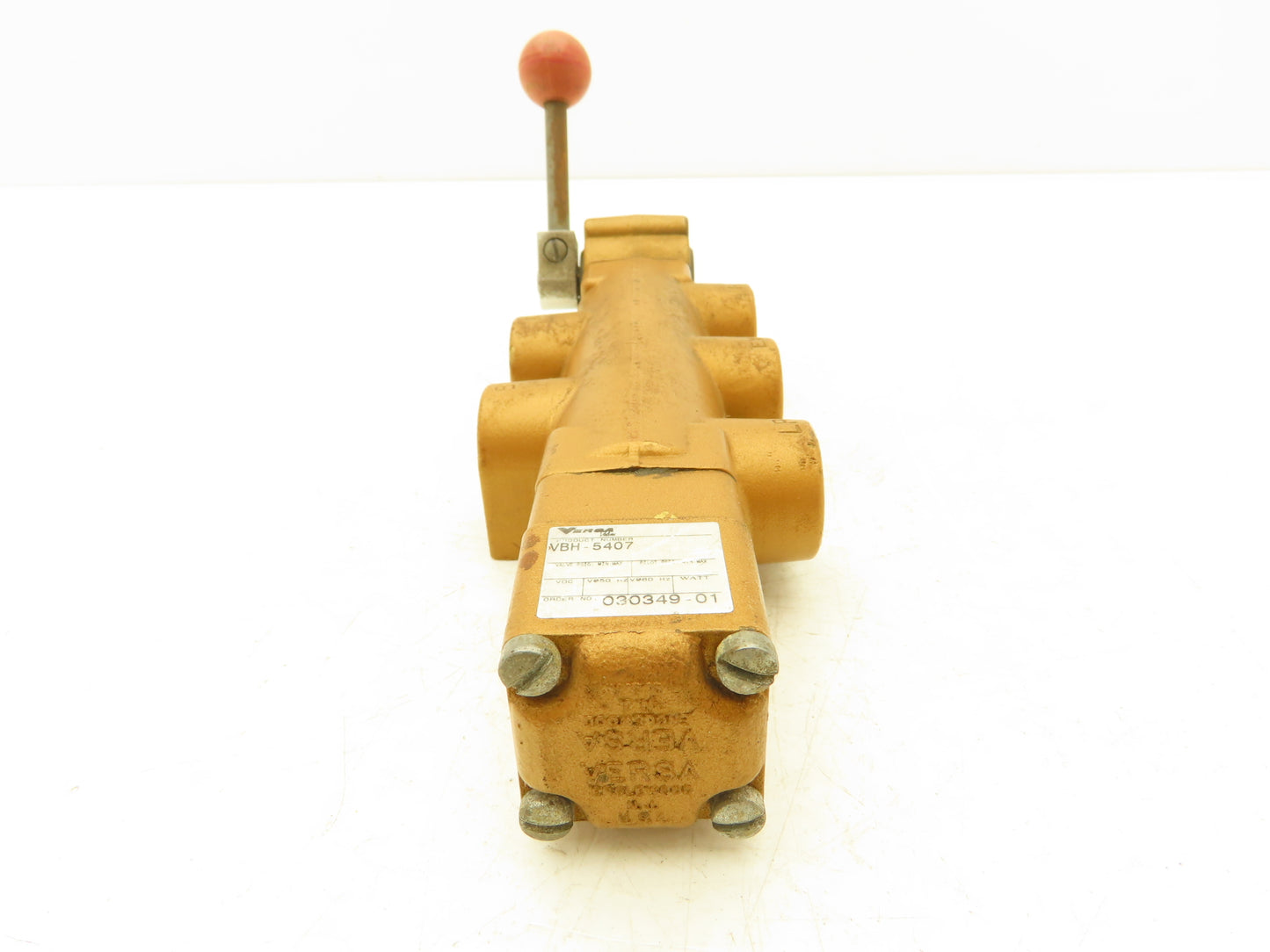 Versa VBH-5407 Directional Manual Lever Valve 3-Pos Spring Return 5-Port 3/8"NPT