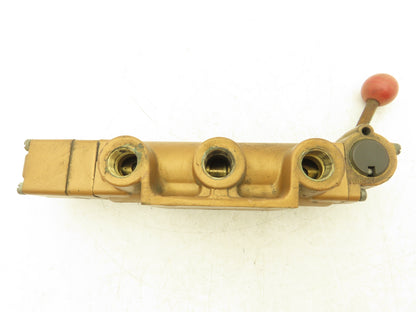 Versa VBH-5407 Directional Manual Lever Valve 3-Pos Spring Return 5-Port 3/8"NPT