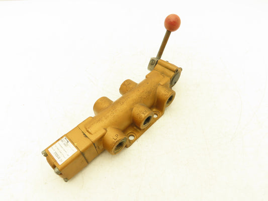 Versa VBH-5407 Directional Manual Lever Valve 3-Pos Spring Return 5-Port 3/8"NPT