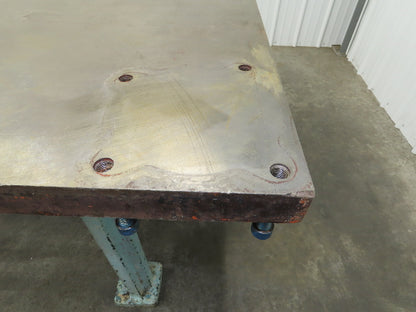Vintage Precision Steel Welding Layout Table 72x36" Cast Iron 1-3/4" Top
