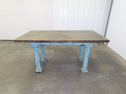 Vintage Precision Steel Welding Layout Table 72x36" Cast Iron 1-3/4" Top