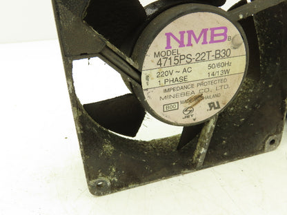 Minebea 4715PS-22T-B30 Cooling Fan 4 1/2" 220VAC 1 Phase 50/60 HZ Lot Of 5