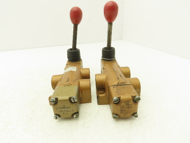 Versa SA-3501-72 Directional Manual Lever Valve 3-Pos 3-Way 1/2"NPT Lot of 2