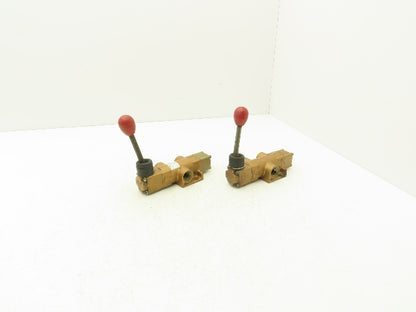 Versa SA-3501-72 Directional Manual Lever Valve 3-Pos 3-Way 1/2"NPT Lot of 2