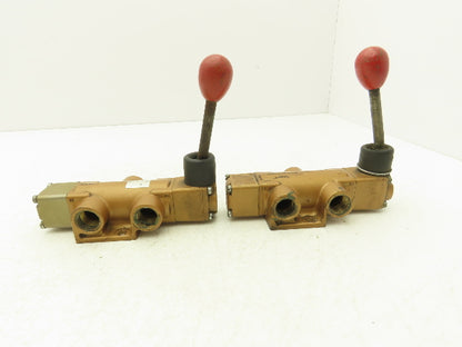 Versa SA-3501-72 Directional Manual Lever Valve 3-Pos 3-Way 1/2"NPT Lot of 2