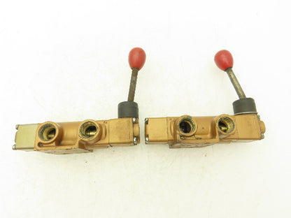 Versa SA-3501-72 Directional Manual Lever Valve 3-Pos 3-Way 1/2"NPT Lot of 2