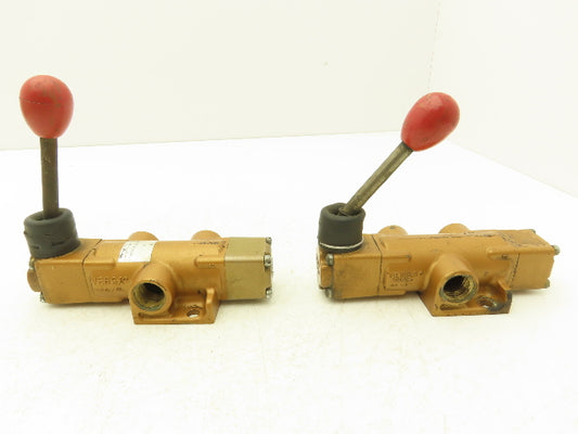 Versa SA-3501-72 Directional Manual Lever Valve 3-Pos 3-Way 1/2"NPT Lot of 2