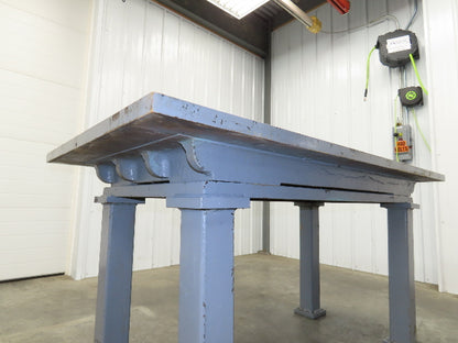 Vintage Precision Steel Welding Layout Table 72x36" Cast Iron 1-7/16" Thick Top
