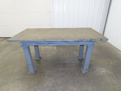 Vintage Precision Steel Welding Layout Table 72x36" Cast Iron 1-7/16" Thick Top