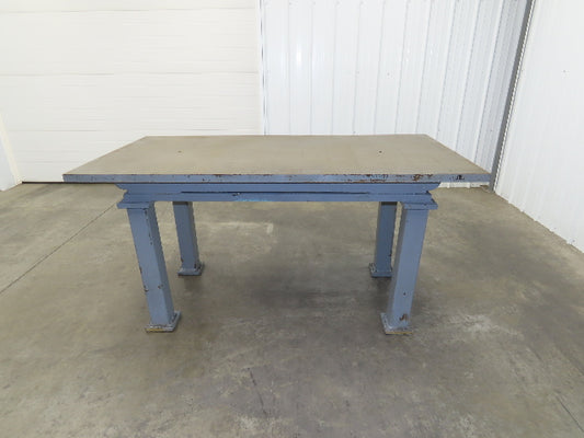 Vintage Precision Steel Welding Layout Table 72x36" Cast Iron 1-7/16" Thick Top