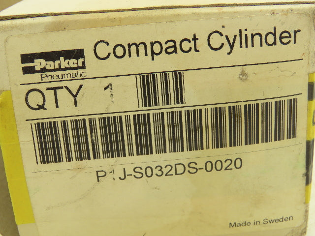 Parker P1J-S032DS-0020 Pneumatic Compact Cylinder Bore 32mm x Stroke 20mm