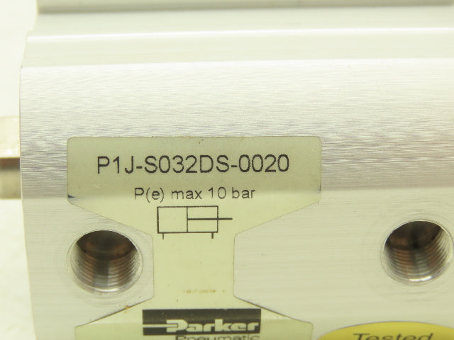 Parker P1J-S032DS-0020 Pneumatic Compact Cylinder Bore 32mm x Stroke 20mm