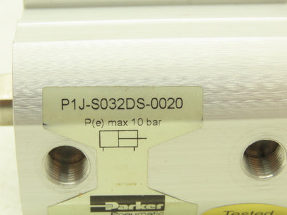 Parker P1J-S032DS-0020 Pneumatic Compact Cylinder Bore 32mm x Stroke 20mm