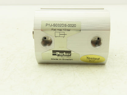Parker P1J-S032DS-0020 Pneumatic Compact Cylinder Bore 32mm x Stroke 20mm