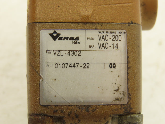 Versa VZL-4302 Directional Manual Lever Valve 2-Position 4-Way 5-Port 1/4"NPT