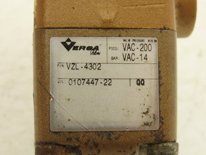 Versa VZL-4302 Directional Manual Lever Valve 2-Position 4-Way 5-Port 1/4"NPT