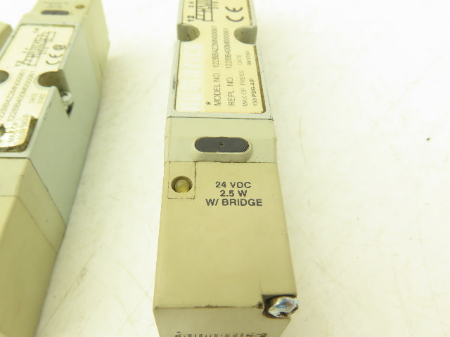 Numatics 122BB4Z2MN00061 Solenoid Valve 150PSIG 24VDC 2.5W W/Bridge Lot of 3
