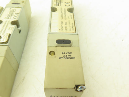 Numatics 122BB4Z2MN00061 Solenoid Valve 150PSIG 24VDC 2.5W W/Bridge Lot of 3