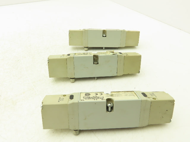 Numatics 122BB4Z2MN00061 Solenoid Valve 150PSIG 24VDC 2.5W W/Bridge Lot of 3