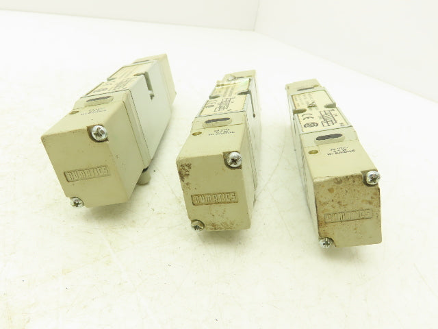 Numatics 122BB4Z2MN00061 Solenoid Valve 150PSIG 24VDC 2.5W W/Bridge Lot of 3