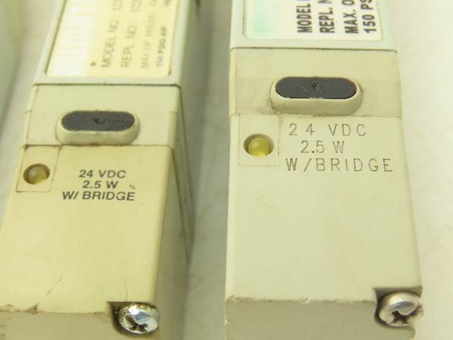 Numatics 122BB4Z2MN00061 Solenoid Valve 150 PSIG 24VDC 2.5W W/Bridge Lot Of 4