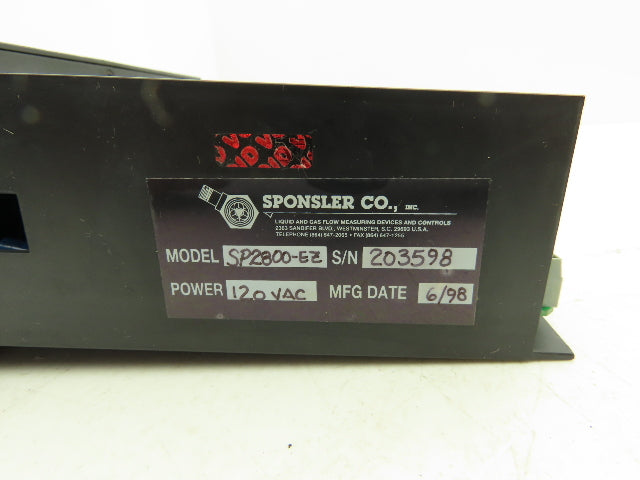Sponsler SP2800EZ Batch Control 110VAC  3.2VA Input 12-27VDC 250mA Output