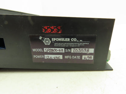 Sponsler SP2800EZ Batch Control 110VAC  3.2VA Input 12-27VDC 250mA Output