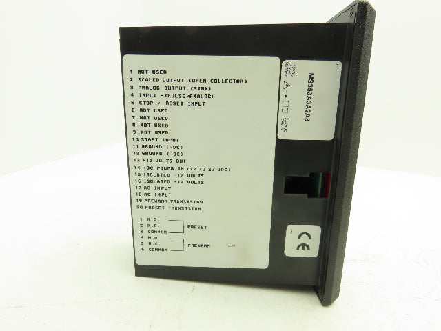 Sponsler SP2800EZ Batch Control 110VAC  3.2VA Input 12-27VDC 250mA Output