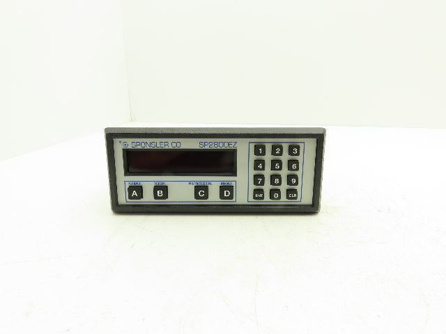 Sponsler SP2800EZ Batch Control 110VAC  3.2VA Input 12-27VDC 250mA Output