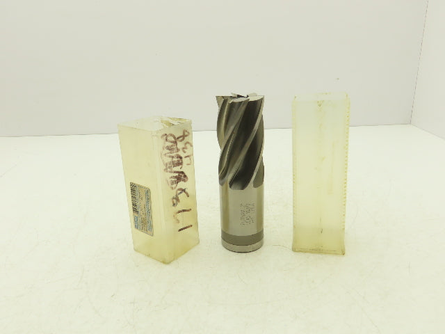 Putnam Tool PLA-333 6 Flute Coarse Rough Single End Mill HSS 2" Dia x 3" Flute