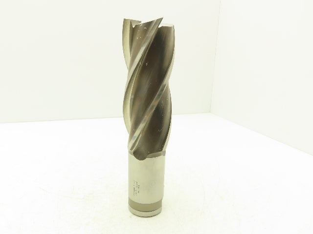 Putnam Tool PLA-563-4 4 Flute Coarse Rough Single End Mill 2.5" Dia x 6" Flute