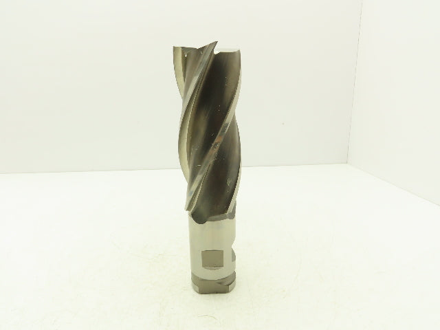 Putnam Tool PLA-563-4 4 Flute Coarse Rough Single End Mill 2.5" Dia x 6" Flute