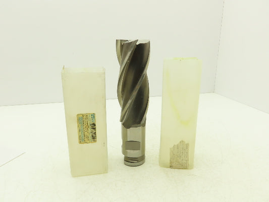Putnam Tool PLA-563-4 4 Flute Coarse Rough Single End Mill 2.5" Dia x 6" Flute