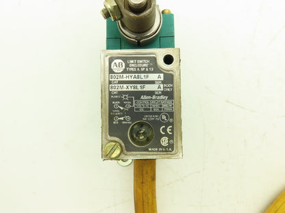 Allen Bradley 802M-XY8L1F Limit Switch Series A Roller Type 120V 60A Lot of 2