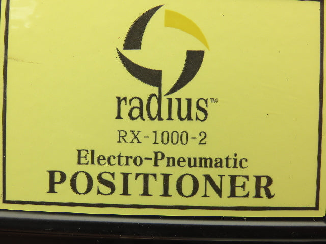 Radius RX-1000-2 Rotary Electro-Pneumatic Positioner 20-100 PSI 2 Port 1/4" NPT
