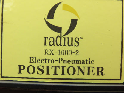 Radius RX-1000-2 Rotary Electro-Pneumatic Positioner 20-100 PSI 2 Port 1/4" NPT