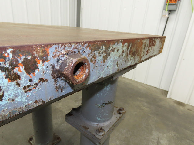 4" Thick Top Steel Fabrication Welding Layout Table Work Bench 103"x31.5"x36"