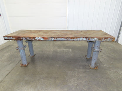 4" Thick Top Steel Fabrication Welding Layout Table Work Bench 103"x31.5"x36"