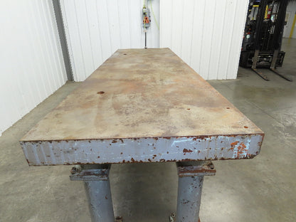 4" Thick Top Steel Fabrication Welding Layout Table Work Bench 103"x31.5"x36"