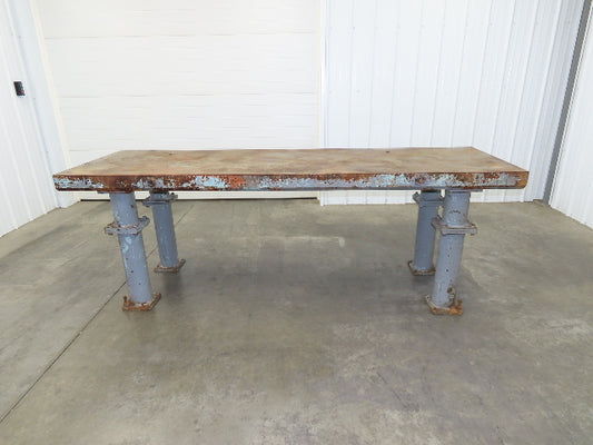 4" Thick Top Steel Fabrication Welding Layout Table Work Bench 103"x31.5"x36"