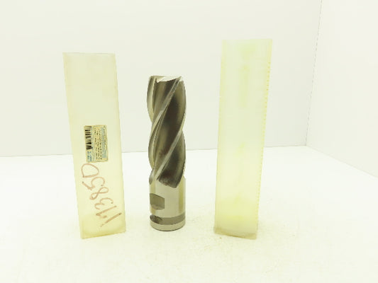Putnam Tool PLAC-565-4 4 Flute Coarse Rough Single End Mill 2.5" Dia x 6" Flute