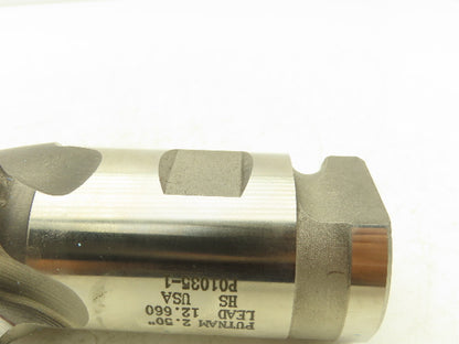 Putnam Tool P01035-1 4 Flute Coarse Rough Ball Nose End Mill 2.5" Dia x 5" Flute