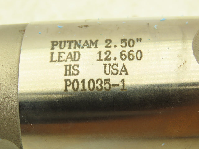 Putnam Tool P01035-1 4 Flute Coarse Rough Ball Nose End Mill 2.5" Dia x 5" Flute
